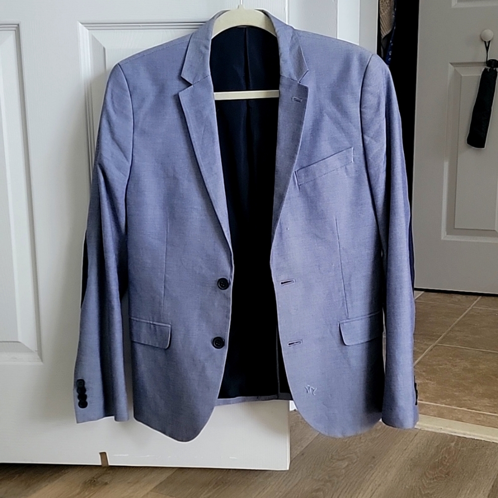 H&M Two Tone Blue Blazer